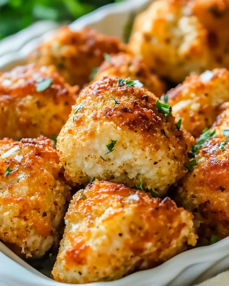 Classic Cheesy Cauliflower Tots dish photo