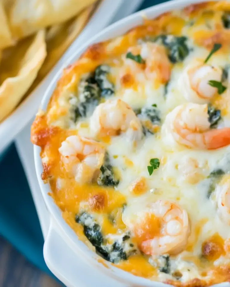 Homemade Cheesy Shrimp and Spinach Dip photo