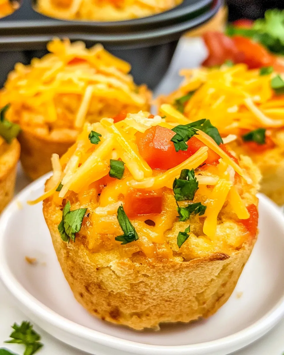 Delicious Cheesy Taco Muffins image