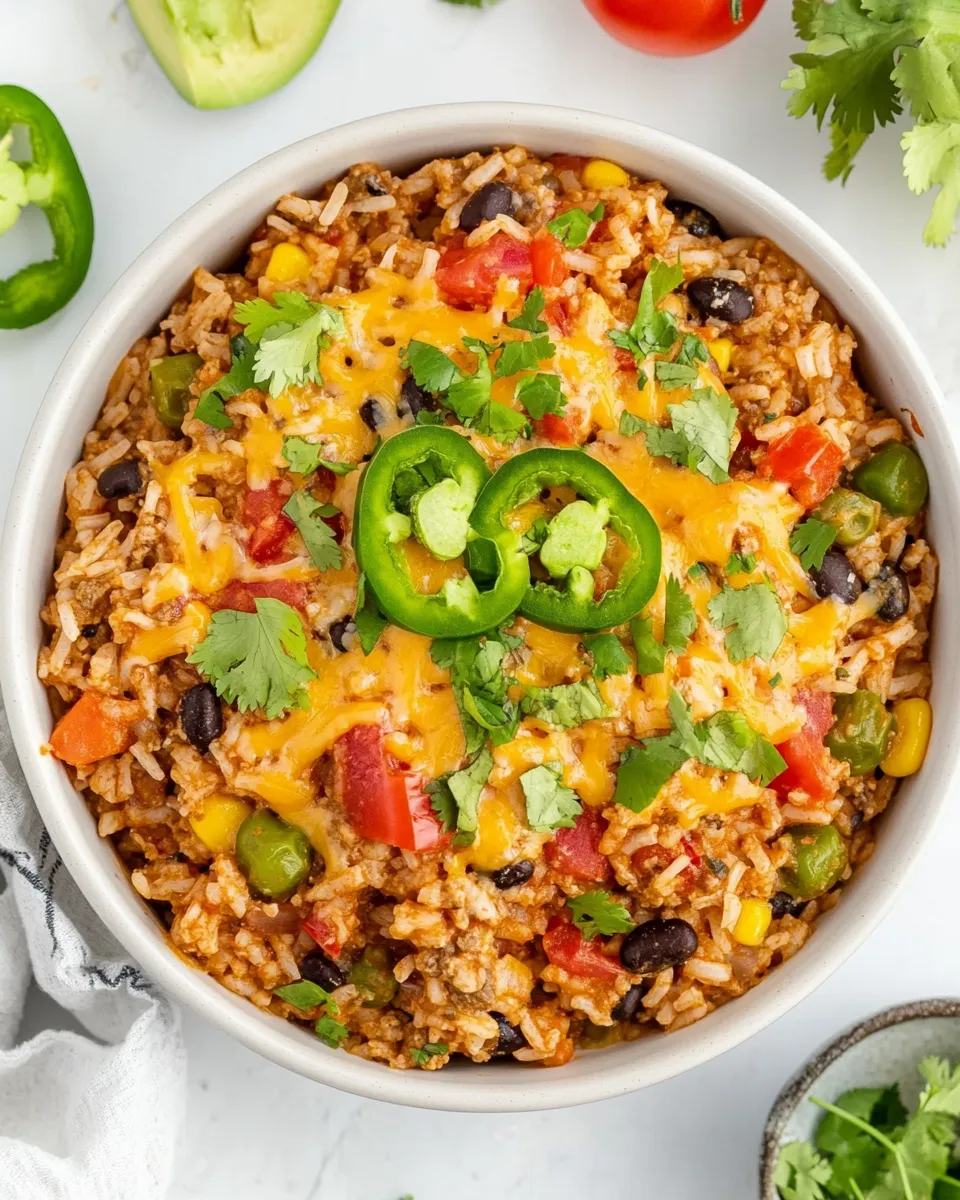 Quick Cheesy Taco Rice recipe photo