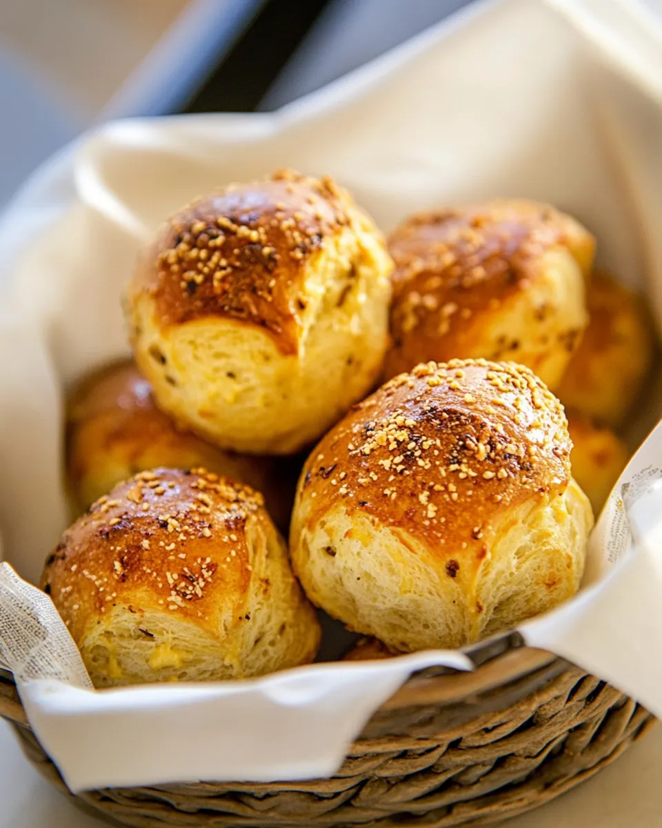 Easy Cheesy brioche rolls from Angama Mara recipe photo