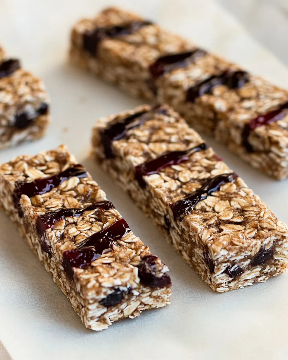 Easy Cherry Almond Nib Granola Bars recipe photo