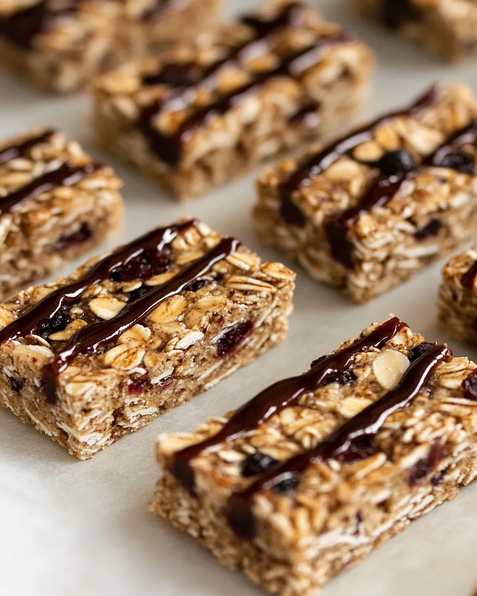 Delicious Cherry Almond Nib Granola Bars shot