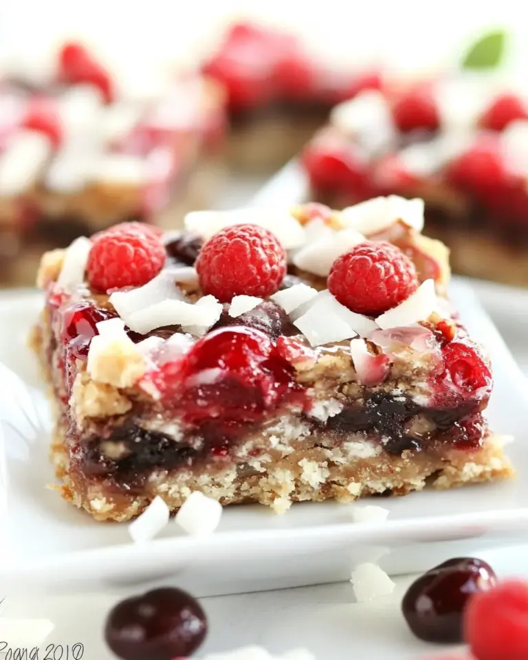 Homemade Cherry Coconut Magic Bars photo