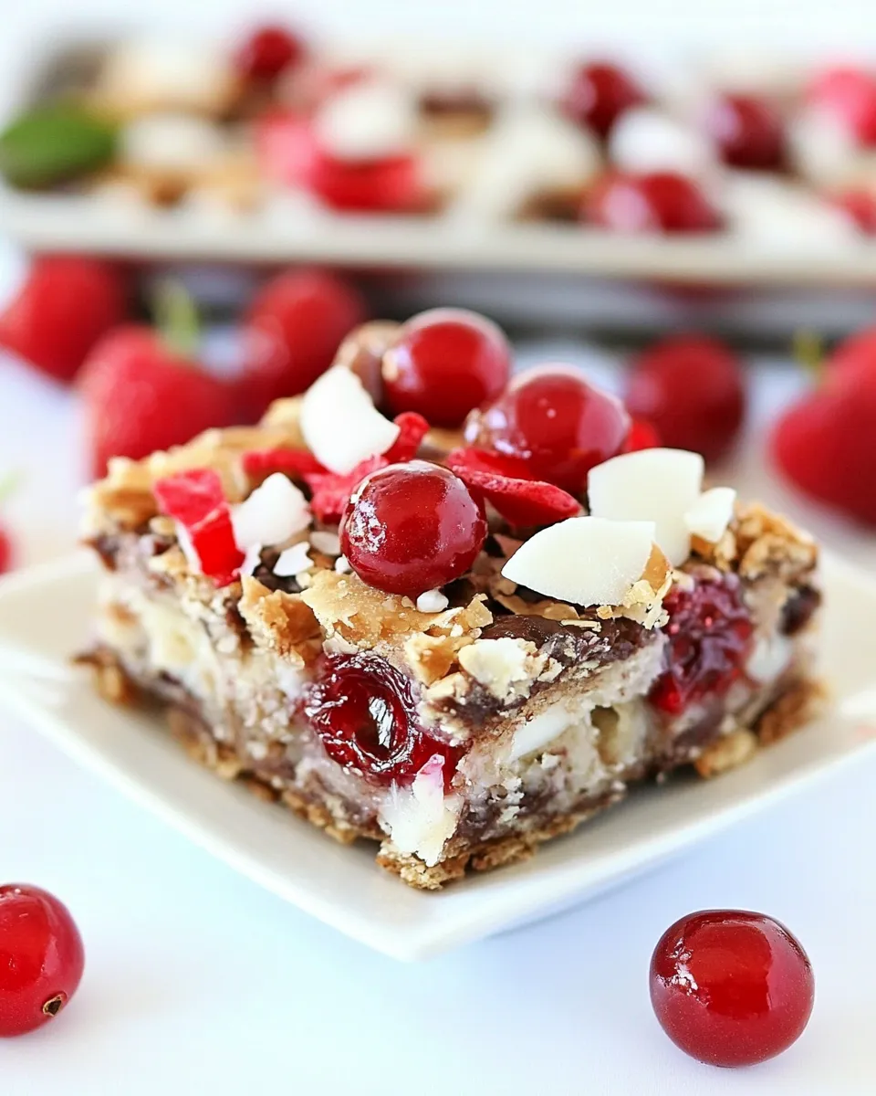 Easy Cherry Coconut Magic Bars recipe photo