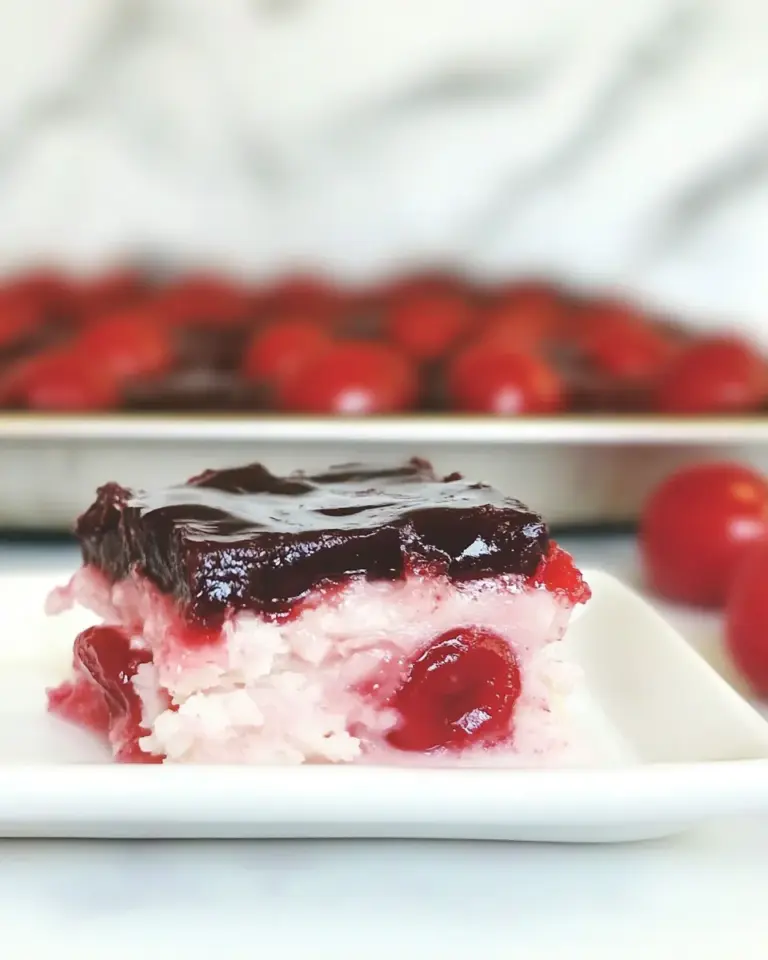 Homemade Cherry Ripe Slice photo