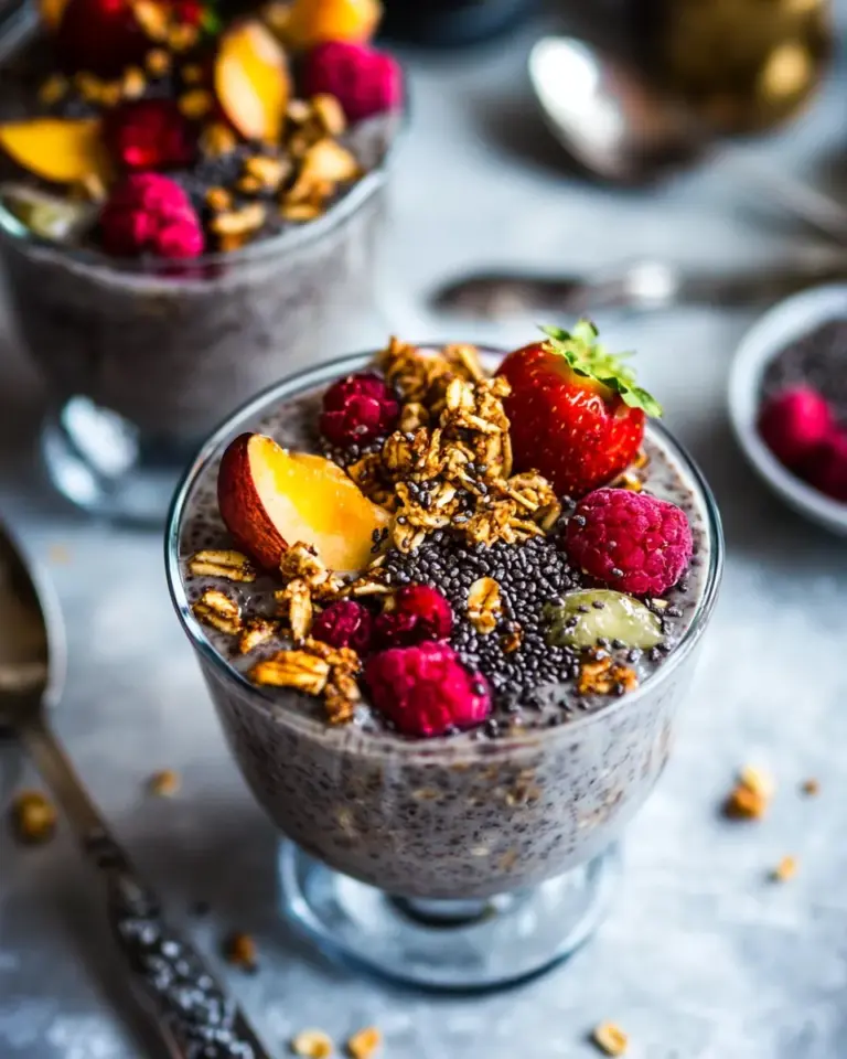 Ultimate Chia Pudding with Grain Free Granola. recipe image