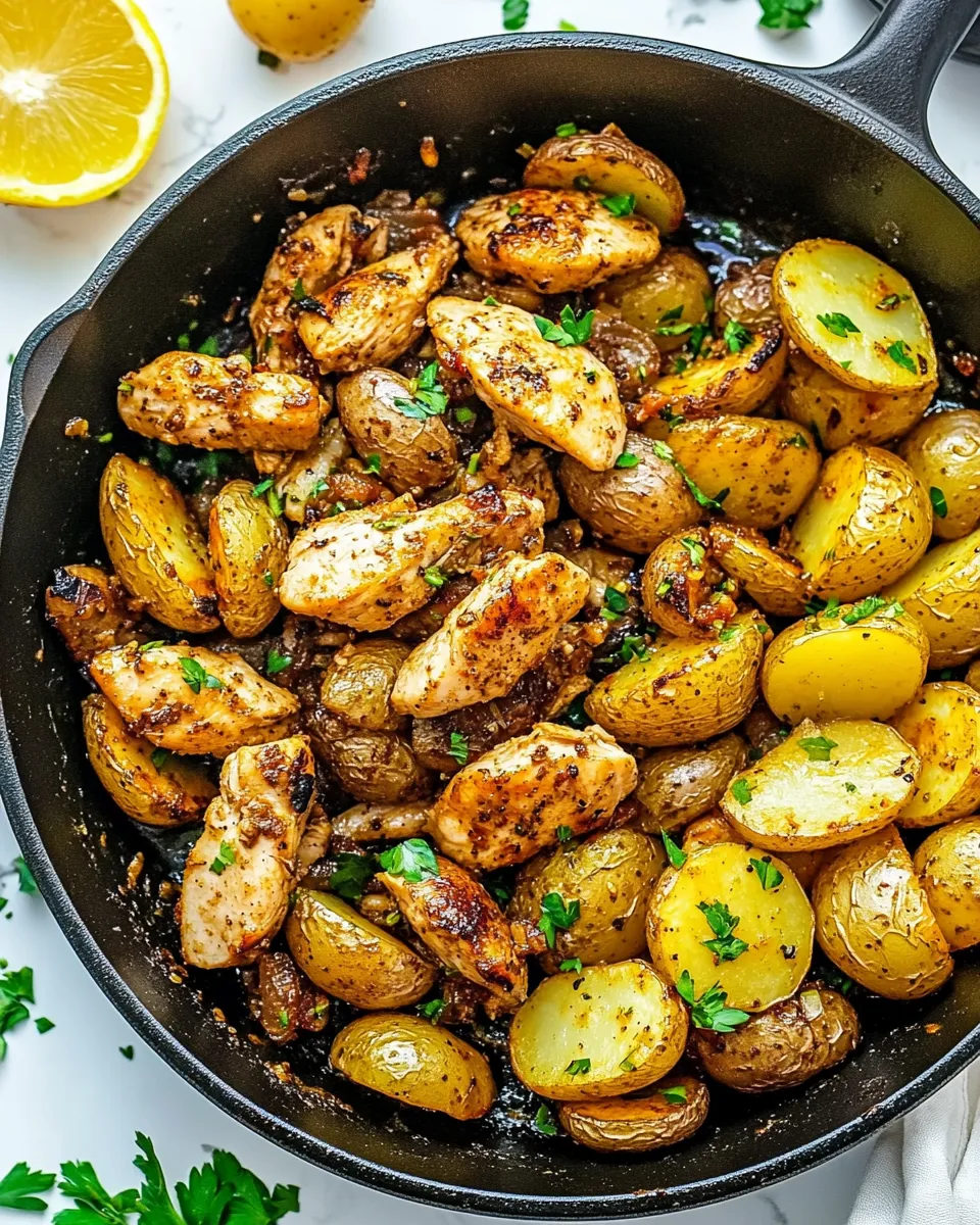 Easy Chicken And Potato Skillet recipe photo