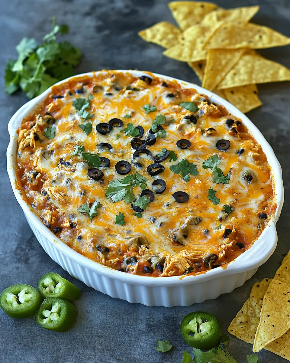 Easy Chicken Burrito Dip recipe photo