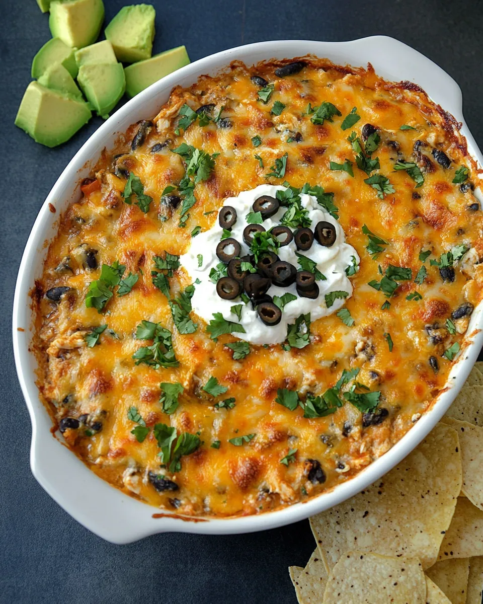 Delicious Chicken Burrito Dip shot