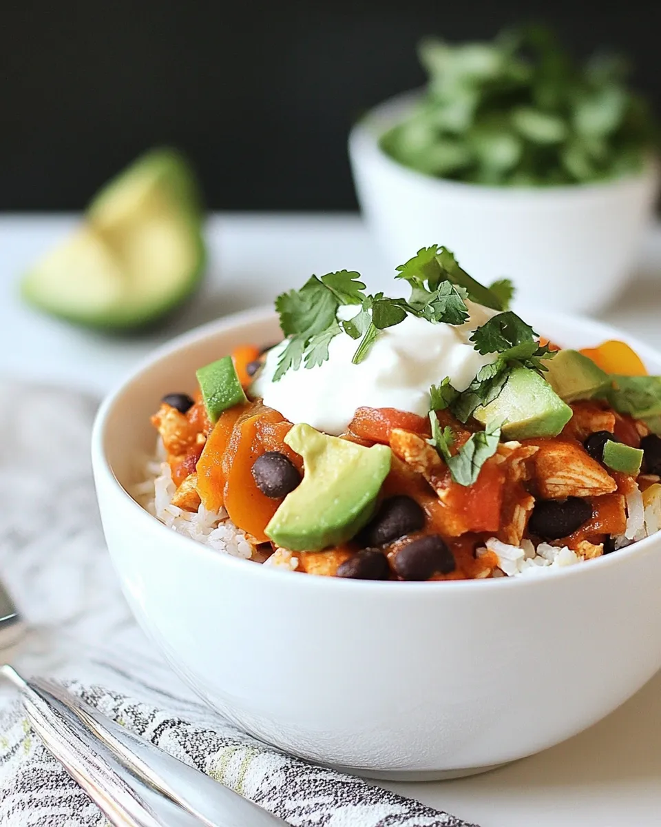 Delicious Chicken Enchilada Bowl image
