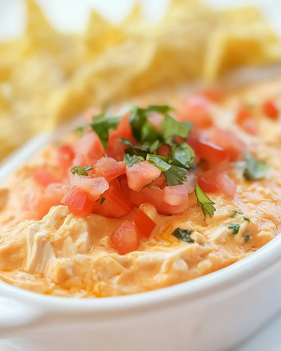 Easy Chicken Nacho Dip recipe photo