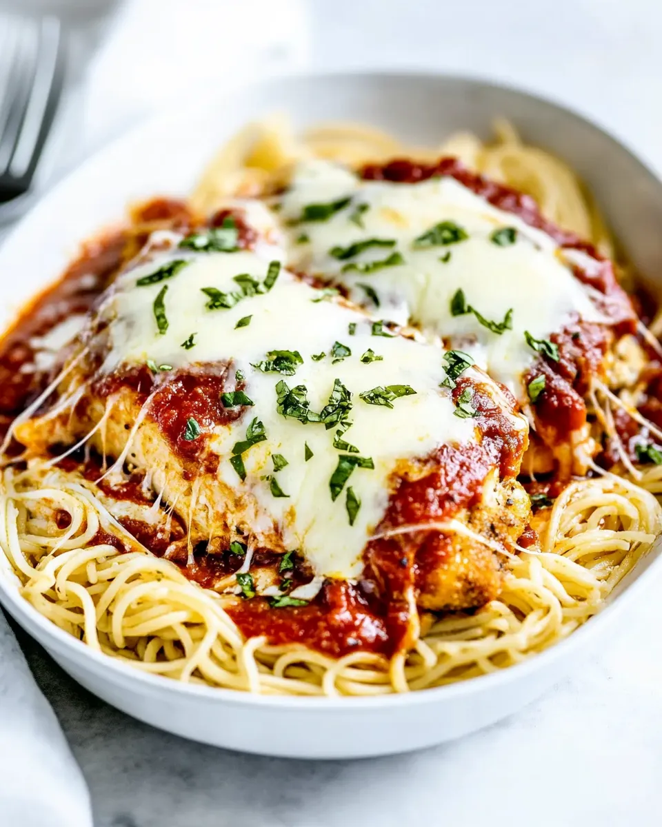 Delicious Chicken Parmesan with 5 Minute Marinara image