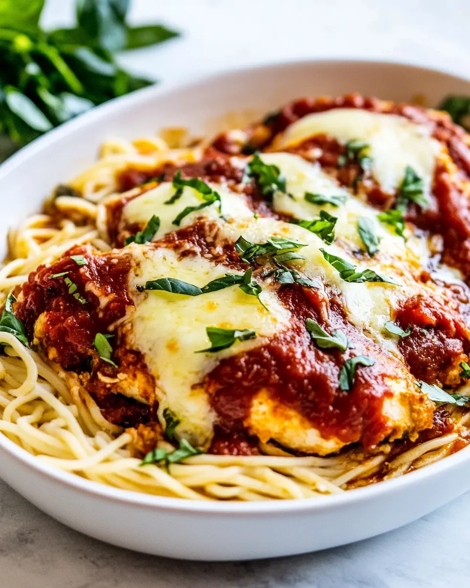 Quick Chicken Parmesan with 5 Minute Marinara recipe photo