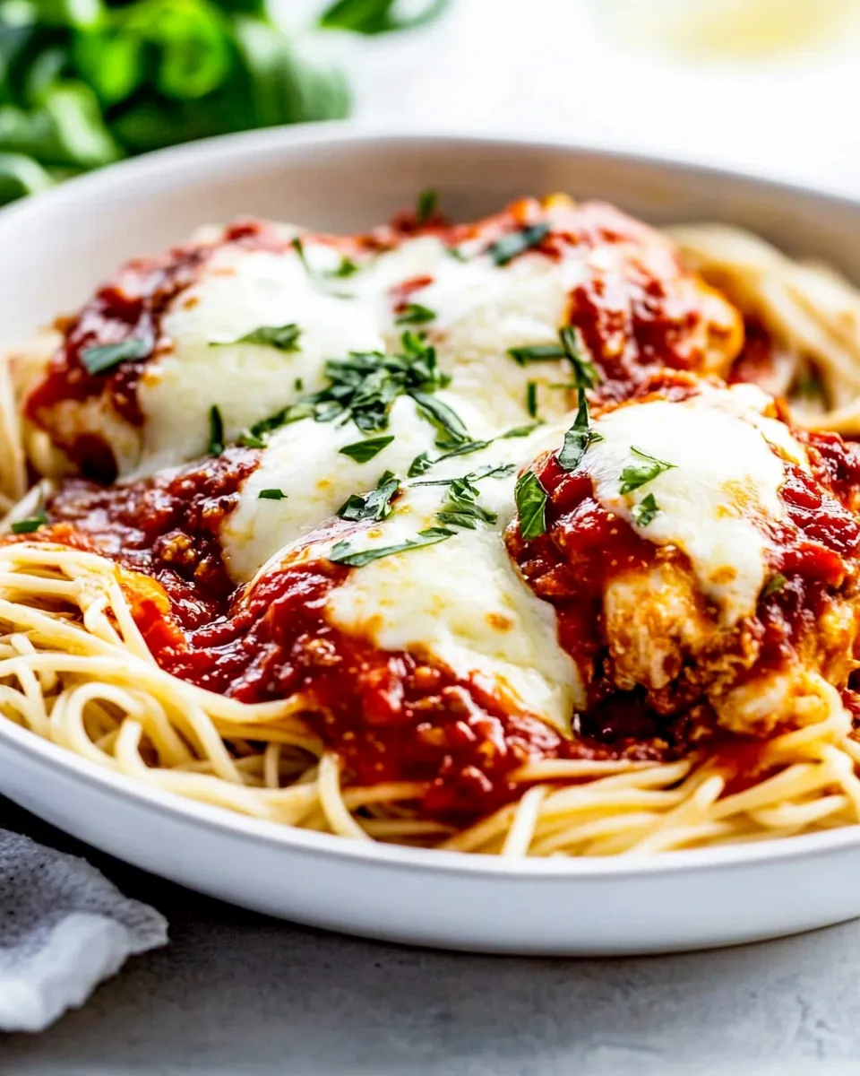 Tasty Chicken Parmesan with 5 Minute Marinara dish photo