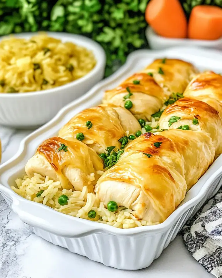 Homemade Chicken Roll-Ups and Rice photo