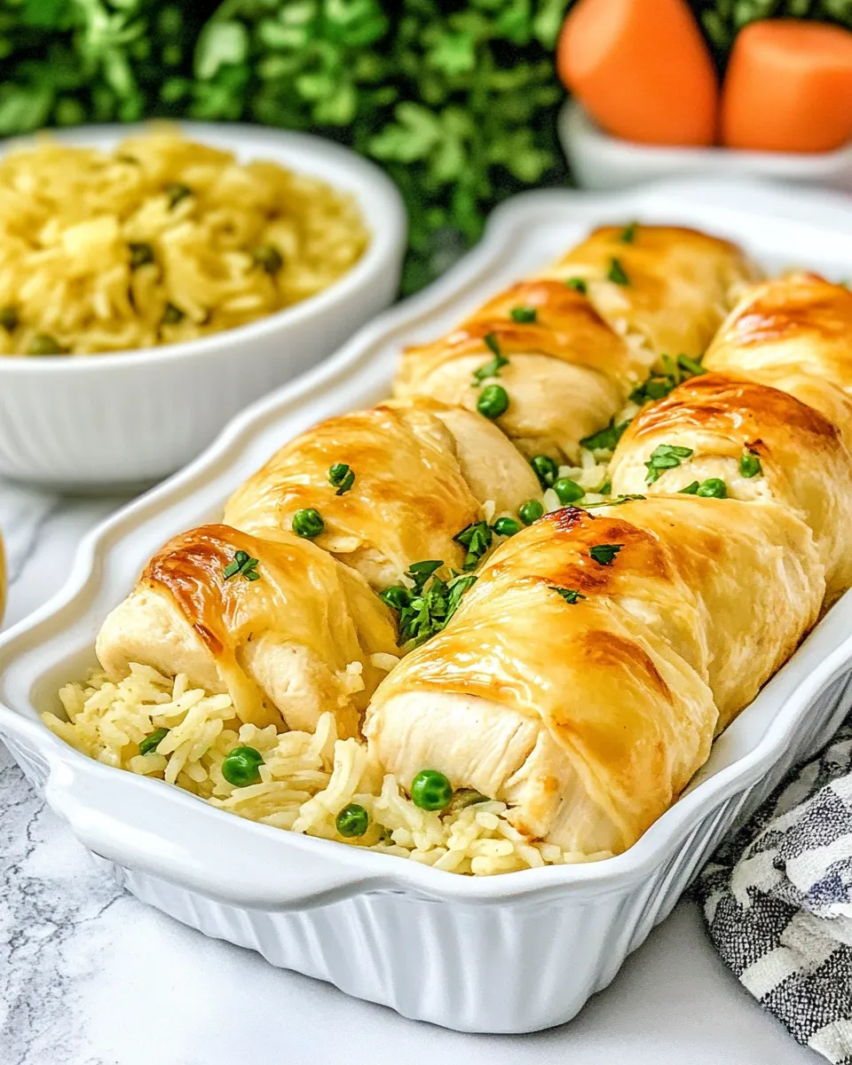 Homemade Chicken Roll-Ups and Rice photo