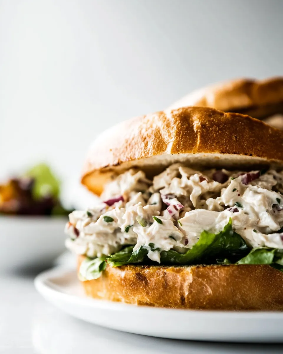 Homemade Chicken Salad Sandwich photo