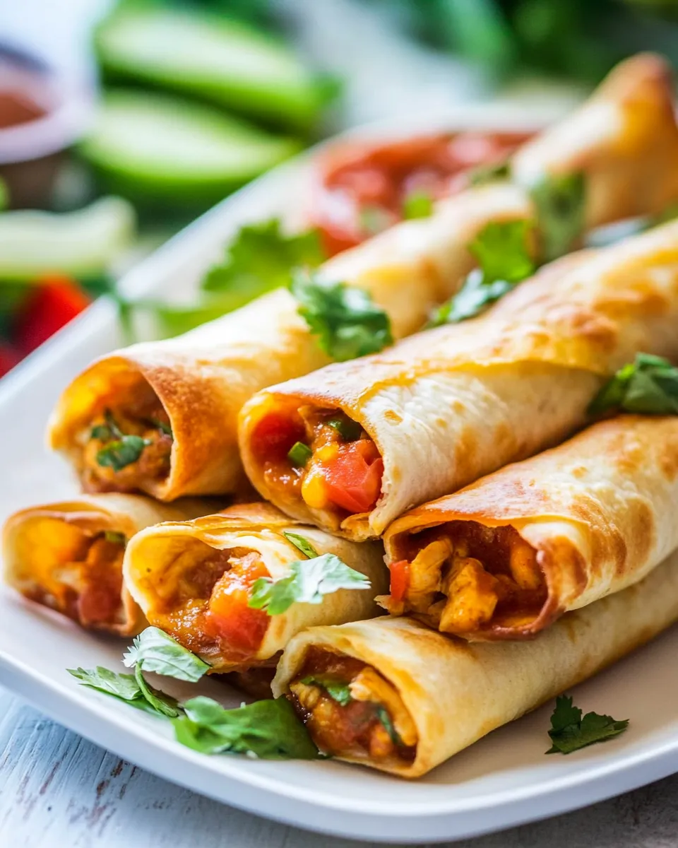 Delicious Chicken Taco Taquitos image