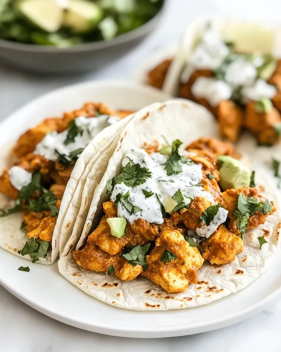 Delicious Chicken Tikka Masala Tacos recipe image