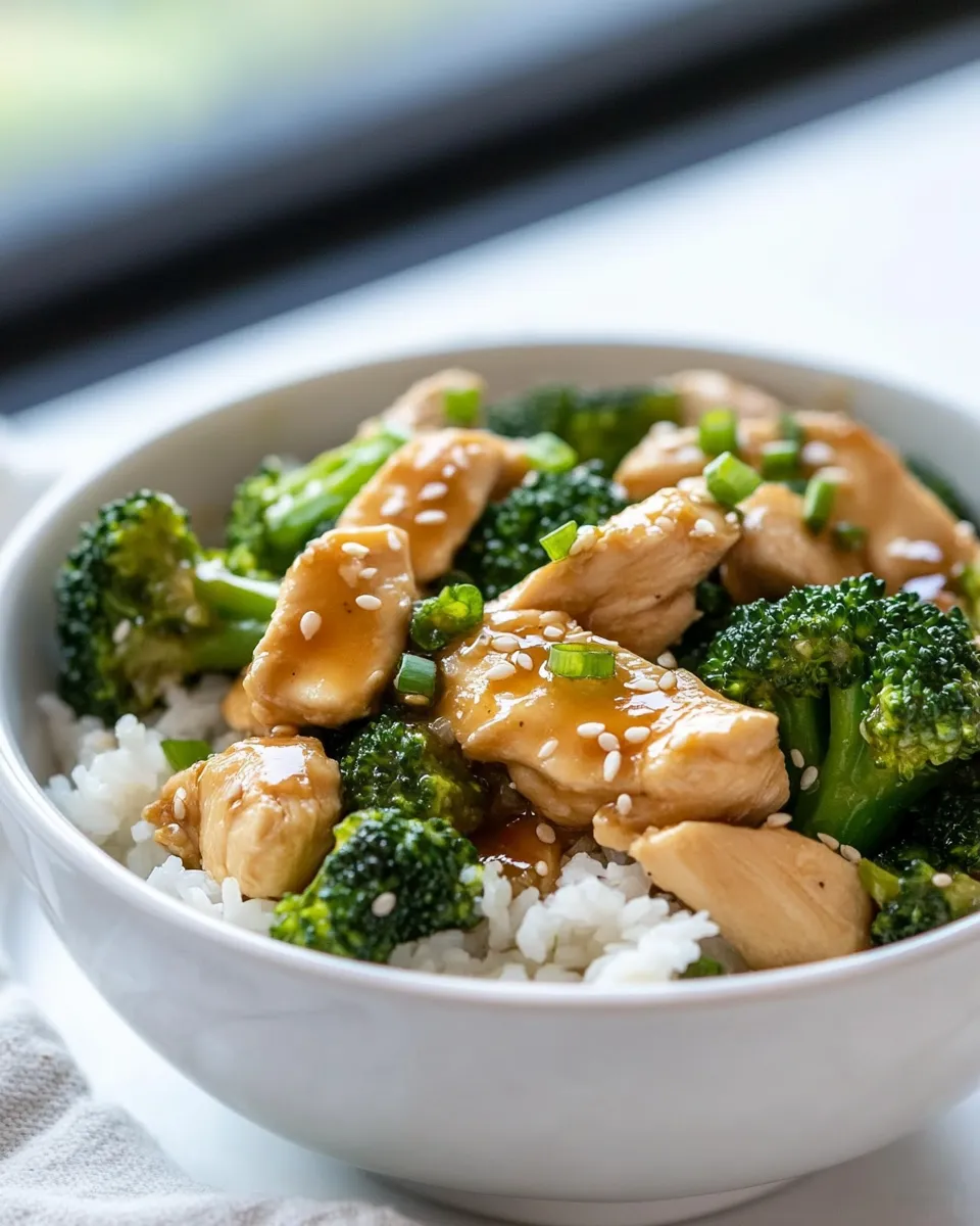 Quick Chicken and Broccoli Stir Fry shot