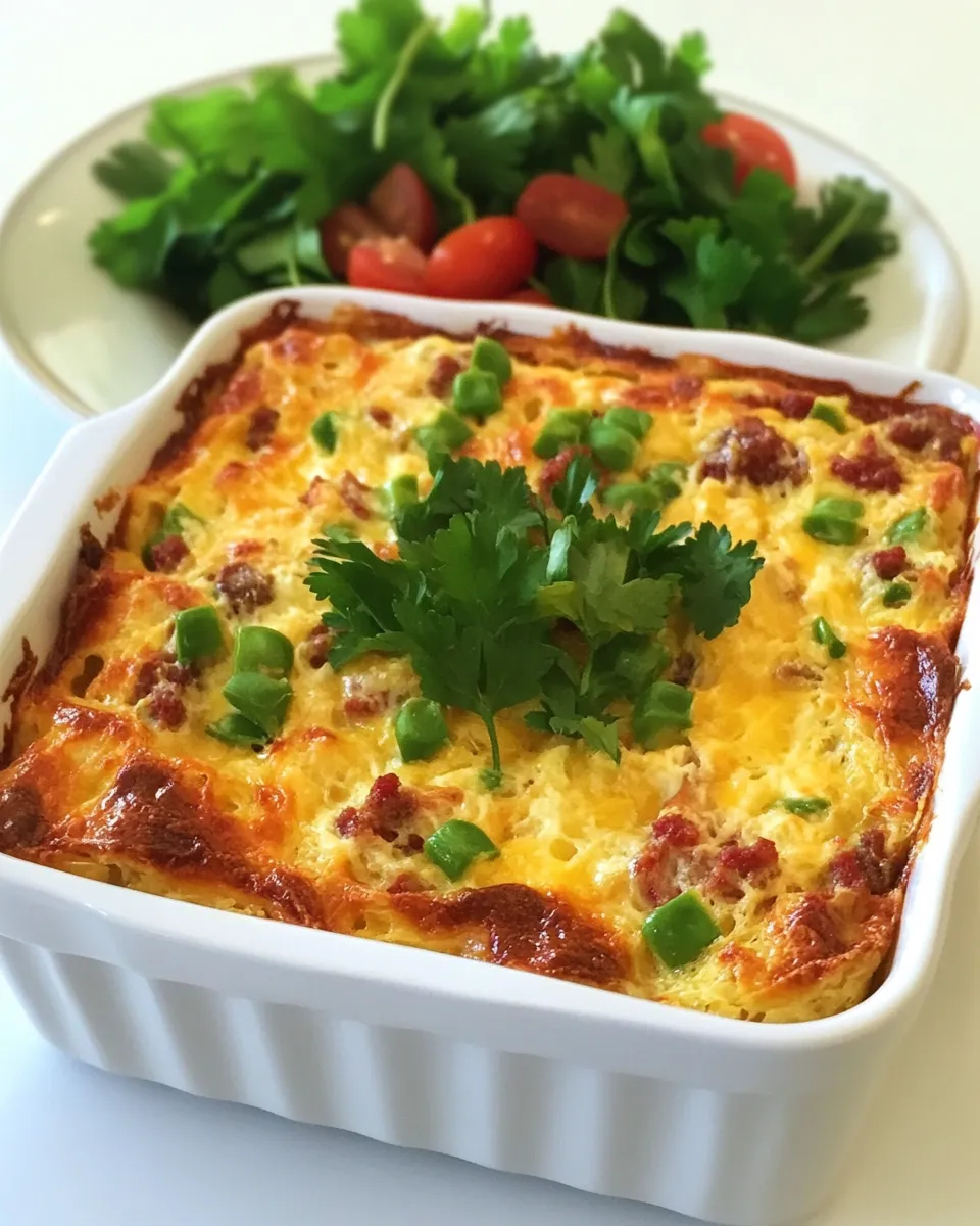 Classic Chiles Rellenos Breakfast Strata with Optional Chorizo image