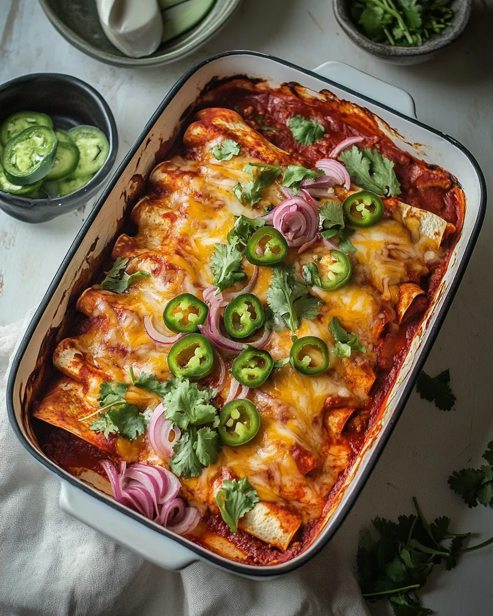 Homemade Chipotle chicken enchiladas recipe photo