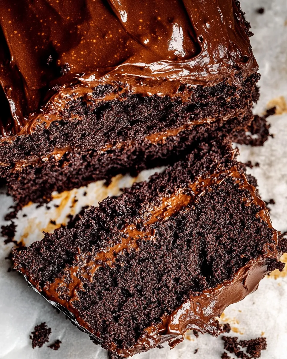 Homemade Chocolate Banana Cake with Espresso Fudge Frosting photo