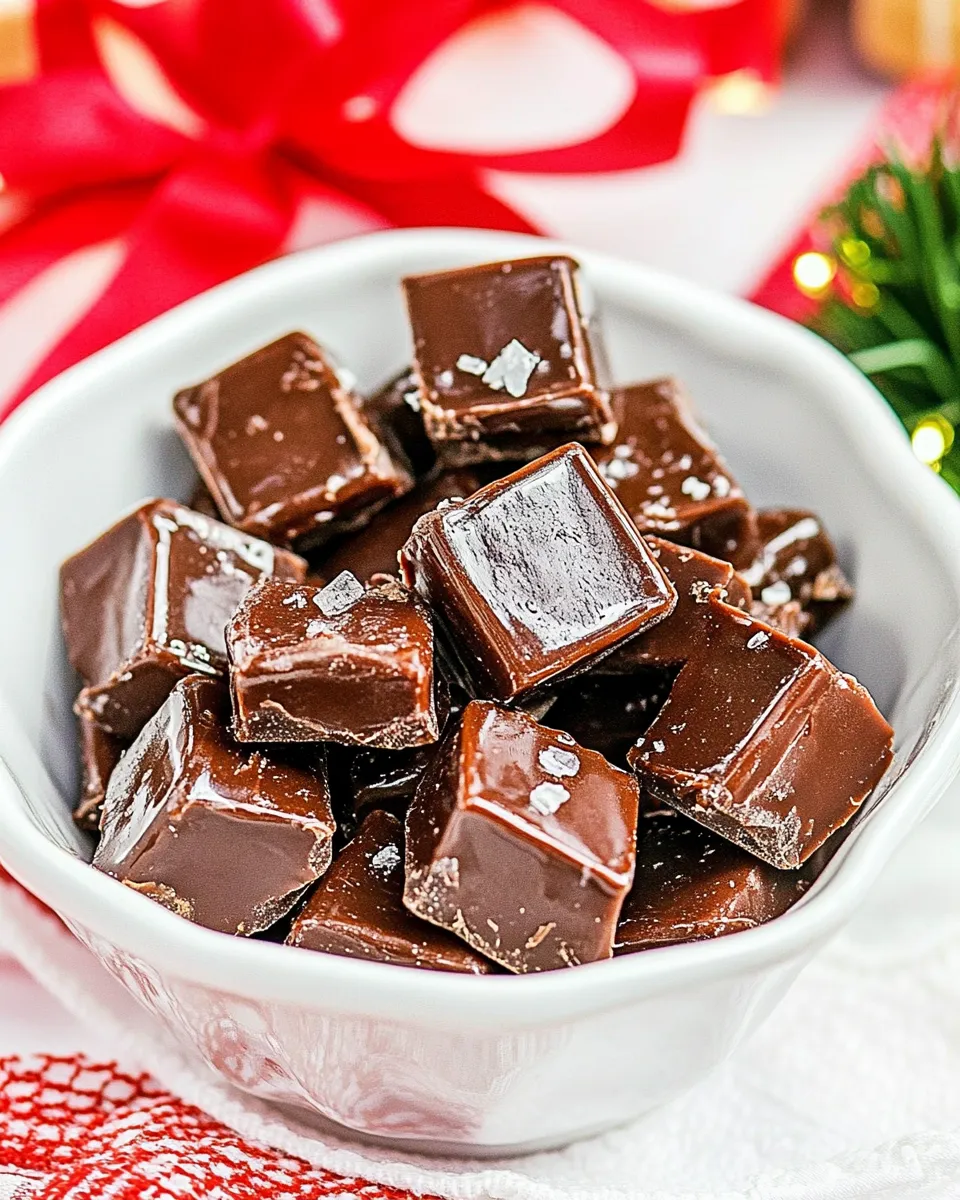 Delicious Chocolate Caramels shot