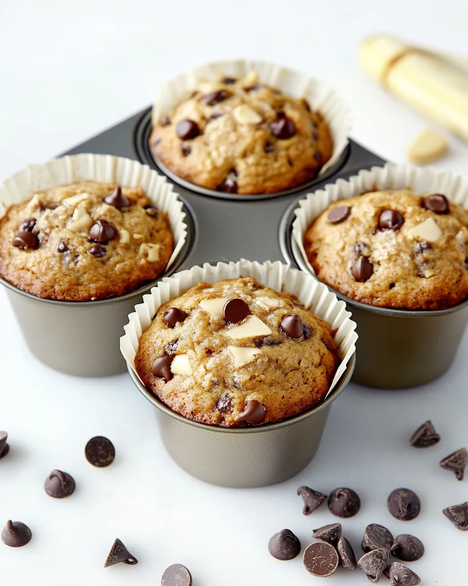 Classic Chocolate Chip Banana Bread Muffins image
