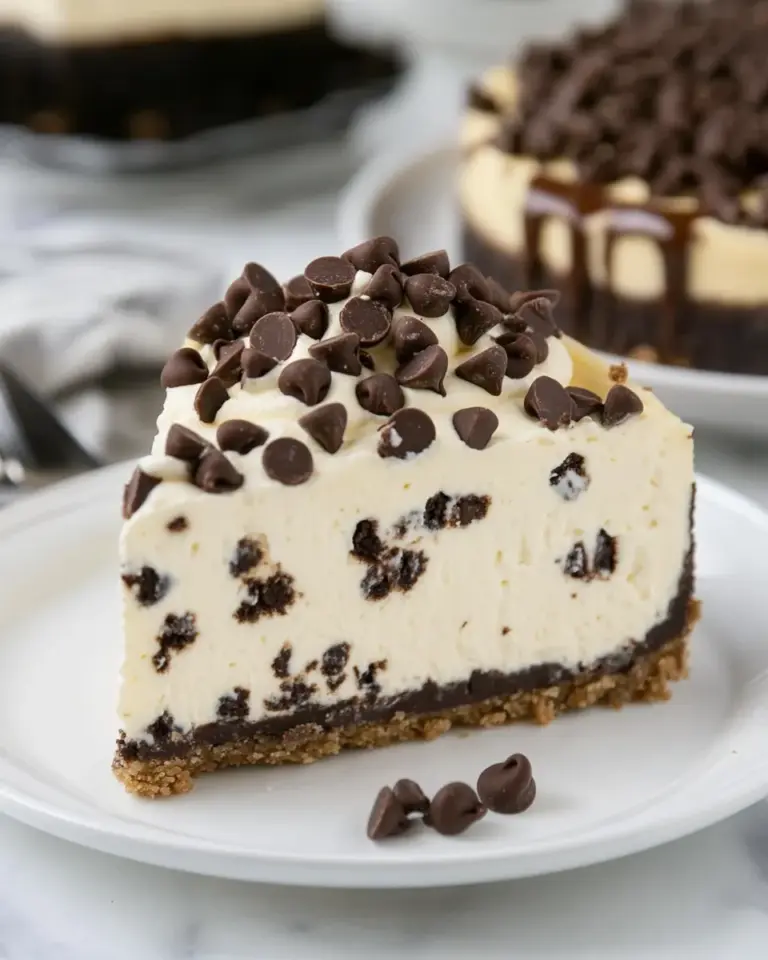 Homemade Chocolate Chip Cheesecake photo