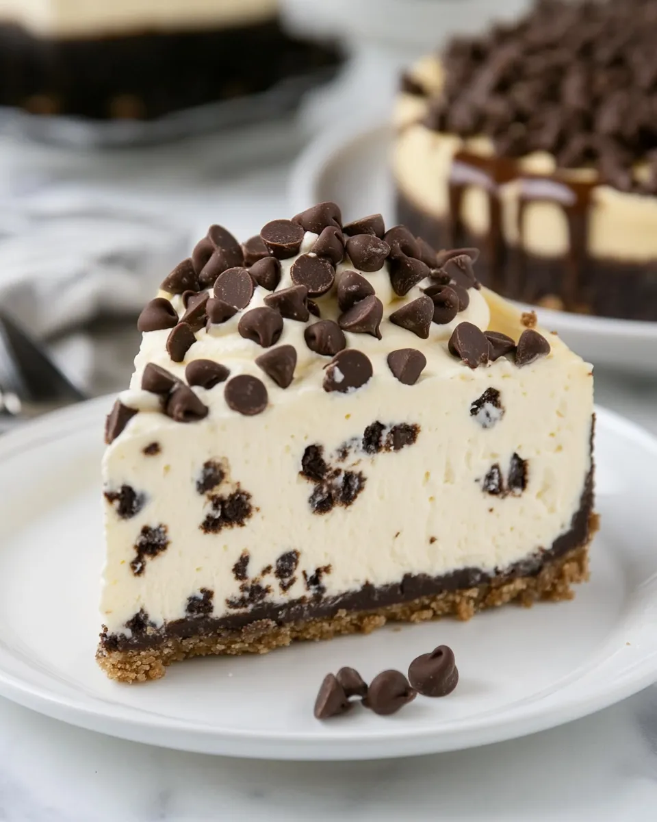 Homemade Chocolate Chip Cheesecake photo