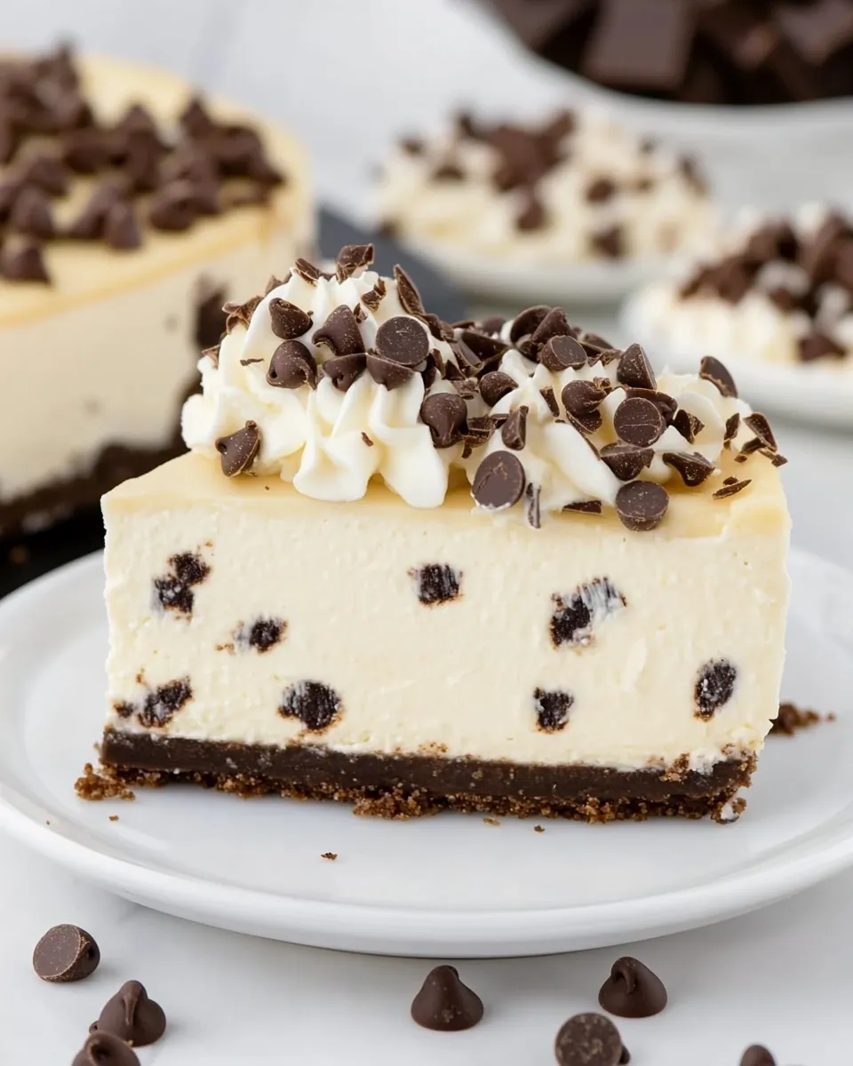 Delicious Chocolate Chip Cheesecake shot