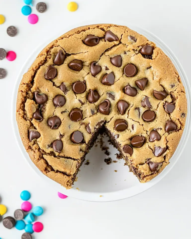Homemade Chocolate Chip Cookie Cake photo