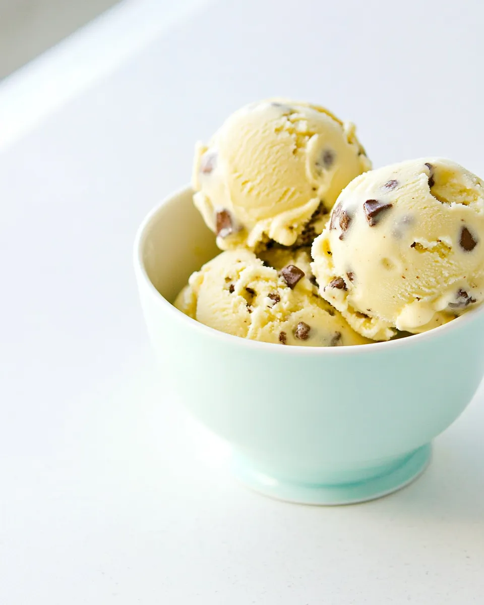 Delicious Chocolate Chip Cookie Dough Ice Cream shot