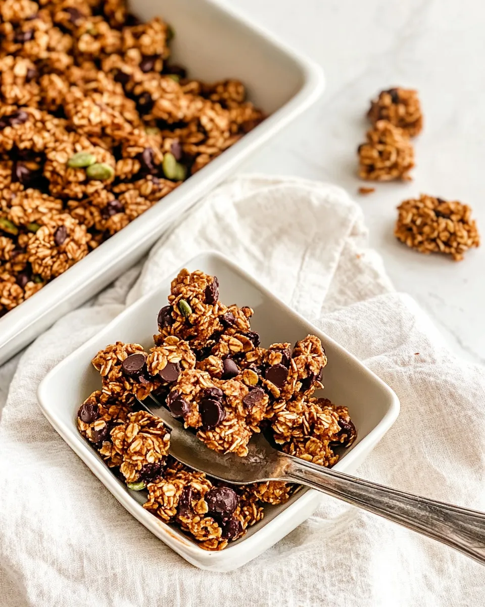 Easy Chocolate Chip Cookie Granola Clusters recipe photo