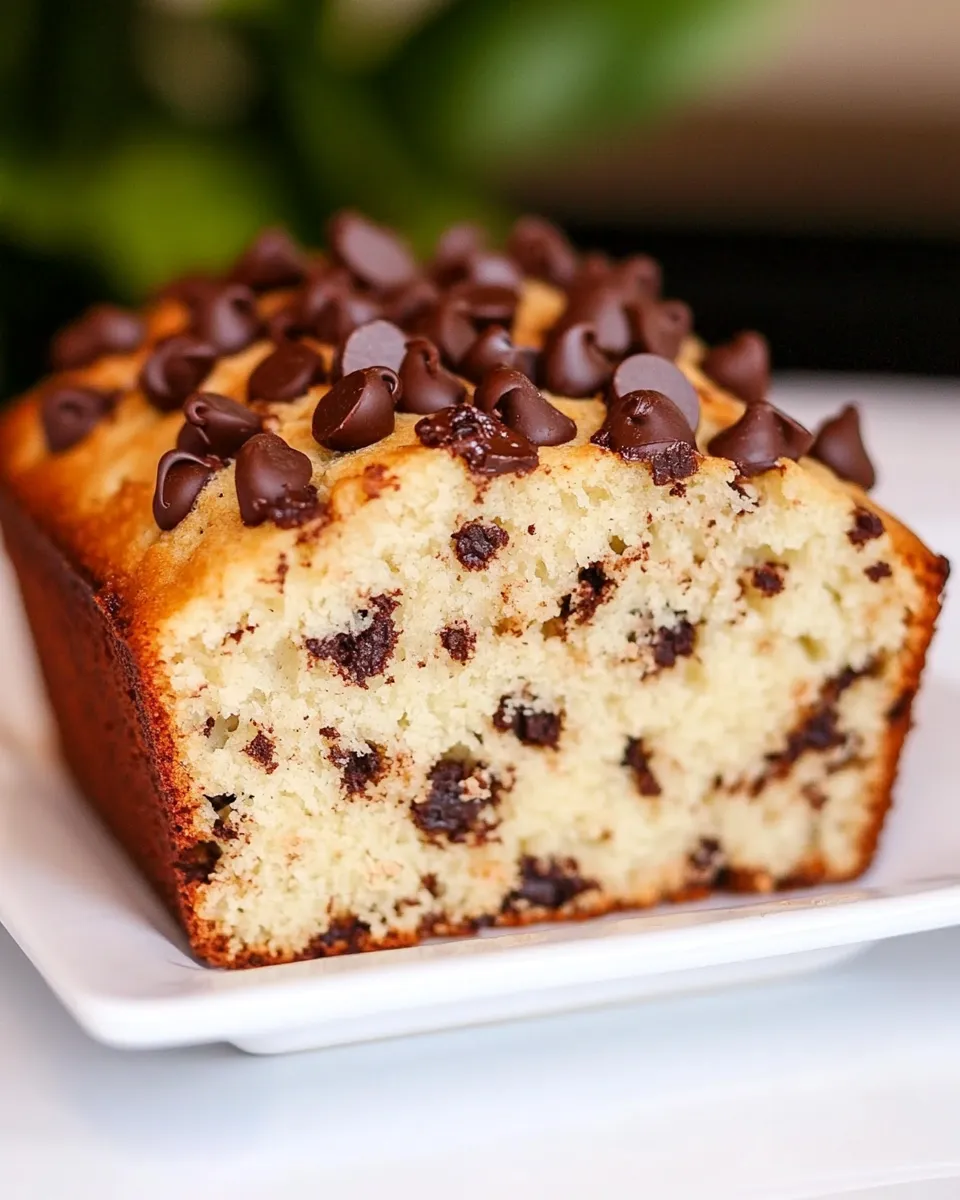 Delicious Chocolate Chip Loaf shot