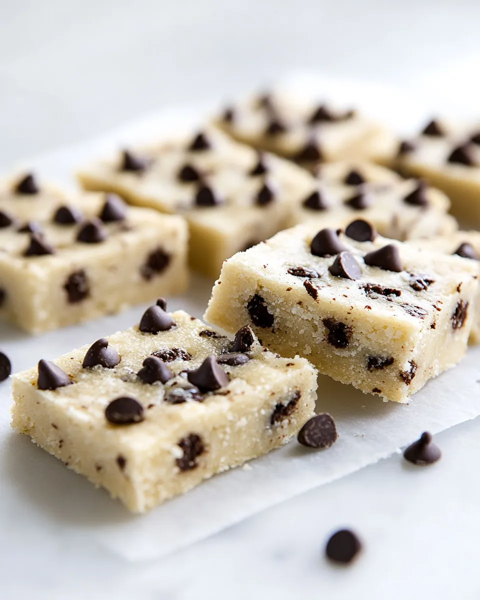 Delicious Chocolate Chip Shortbread Cookie Bars shot