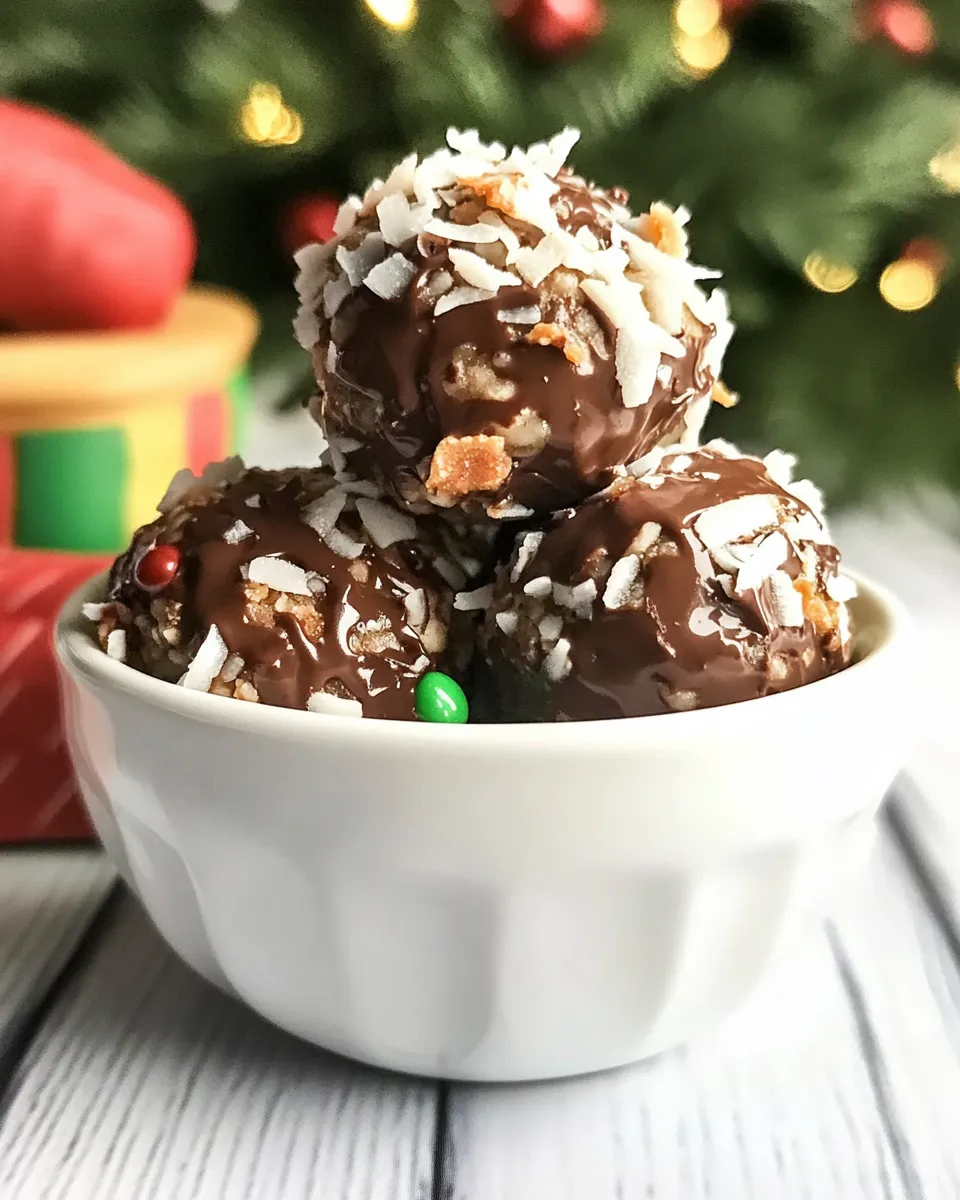 Homemade Chocolate Coconut Balls image
