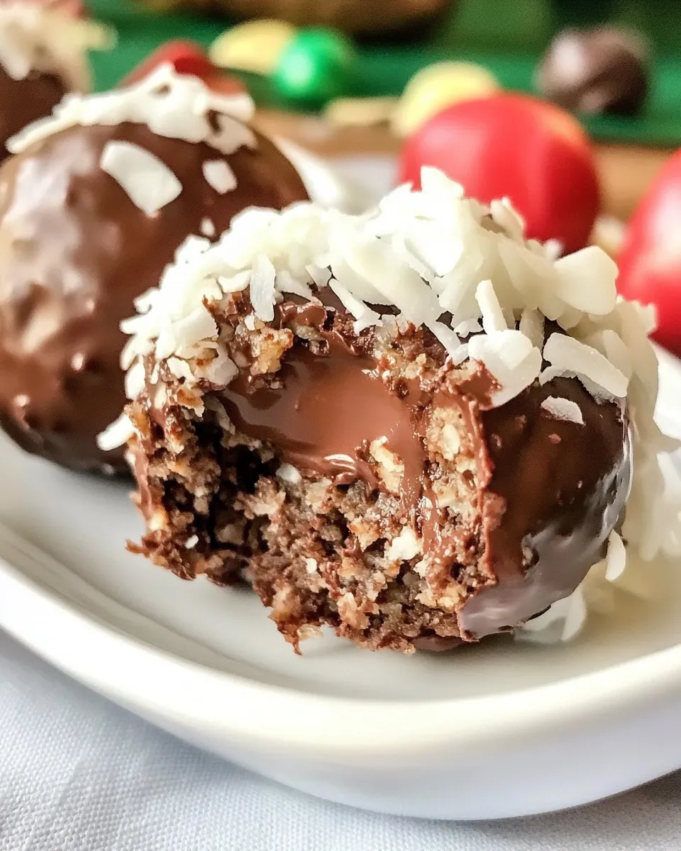 Delicious Chocolate Coconut Balls dish photo