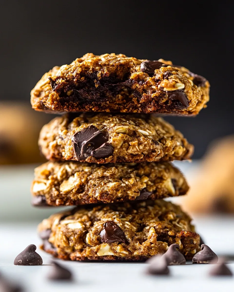 Homemade Chocolate Coconut Banana Bread Breakfast Cookies photo