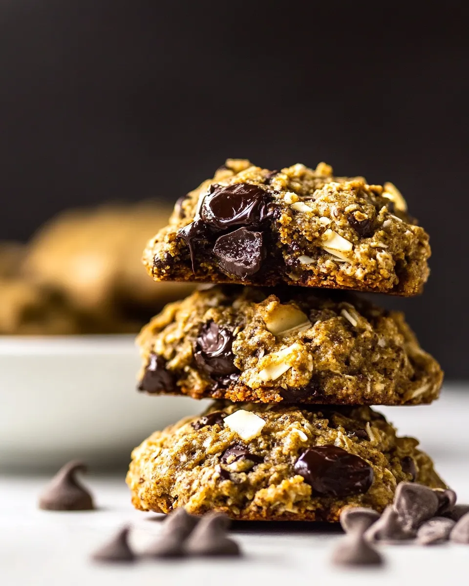 Easy Chocolate Coconut Banana Bread Breakfast Cookies shot