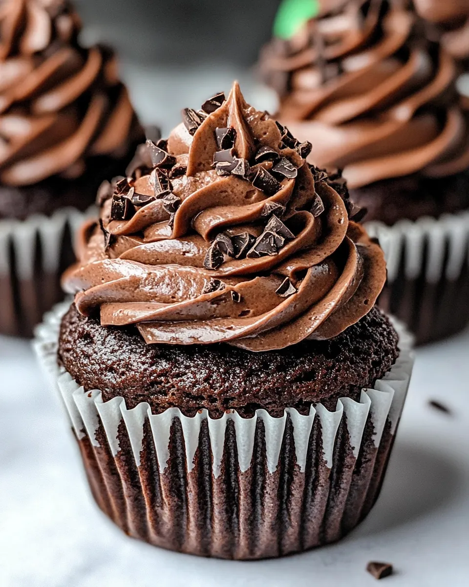 Delicious Chocolate Cupcakes shot