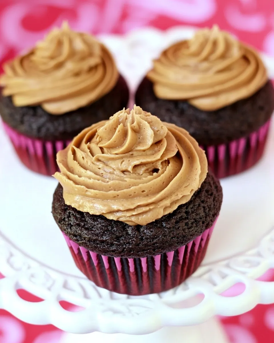 Classic Chocolate Cupcakes with Penuche Frosting image