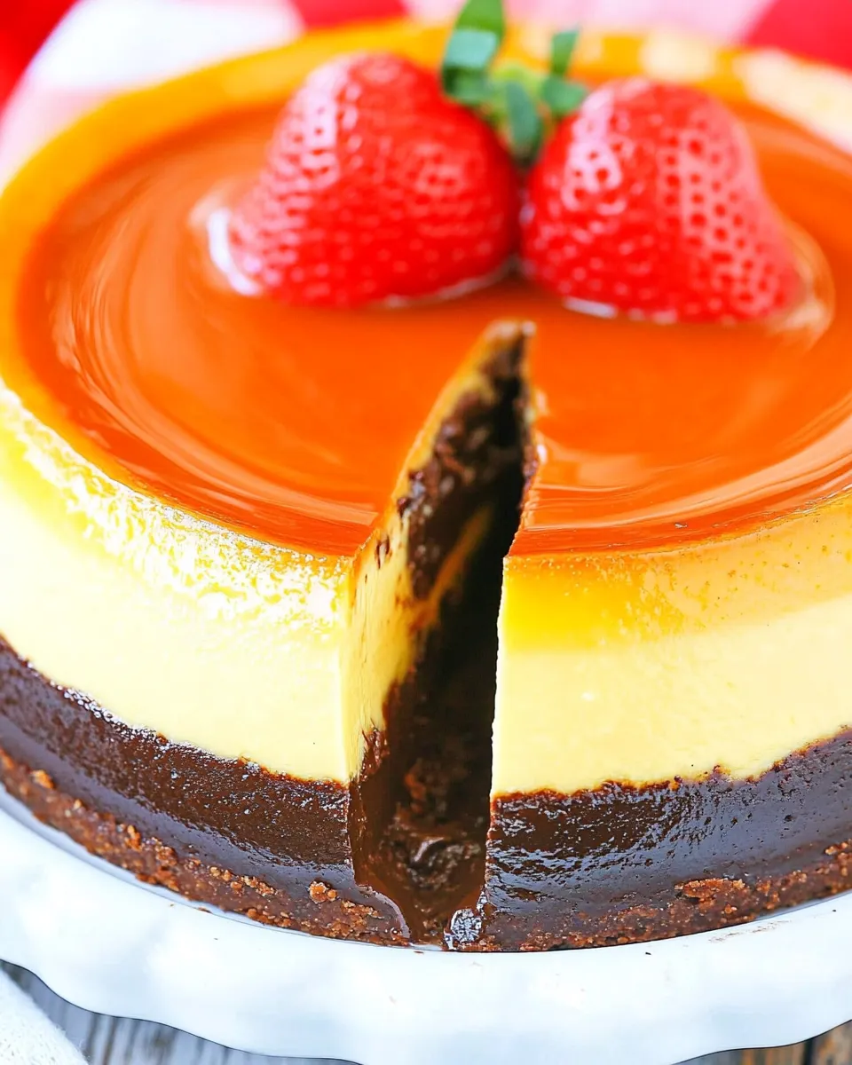 Homemade Chocolate Flan Recipe photo