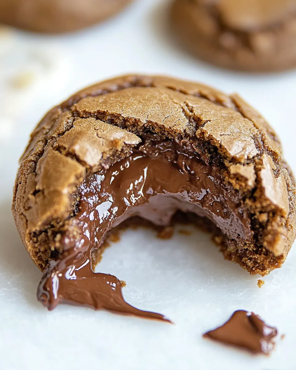 Delicious Chocolate Lava Nutella Cookies image