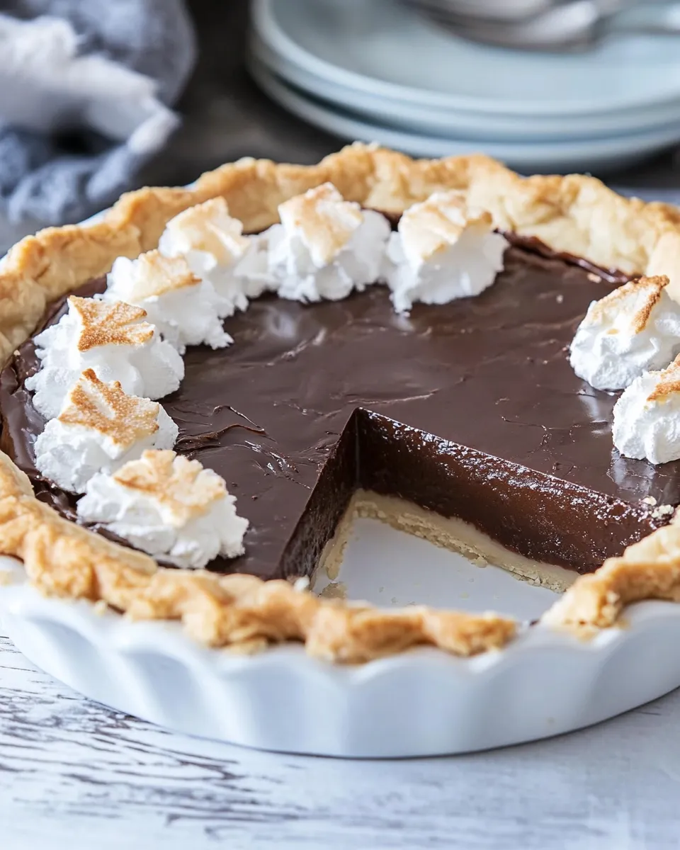 Classic Chocolate Macaroon Pie image