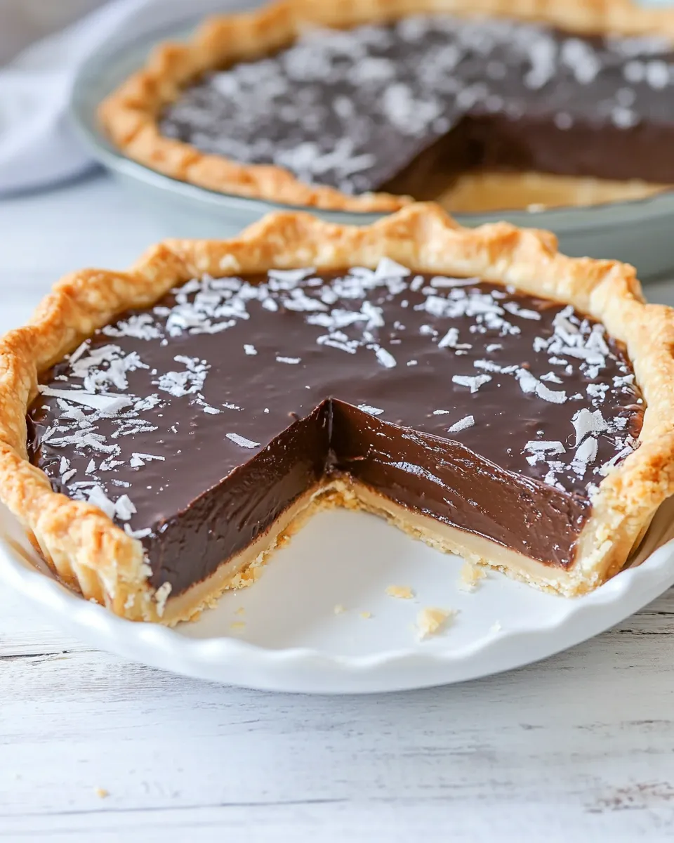 Easy Chocolate Macaroon Pie recipe photo