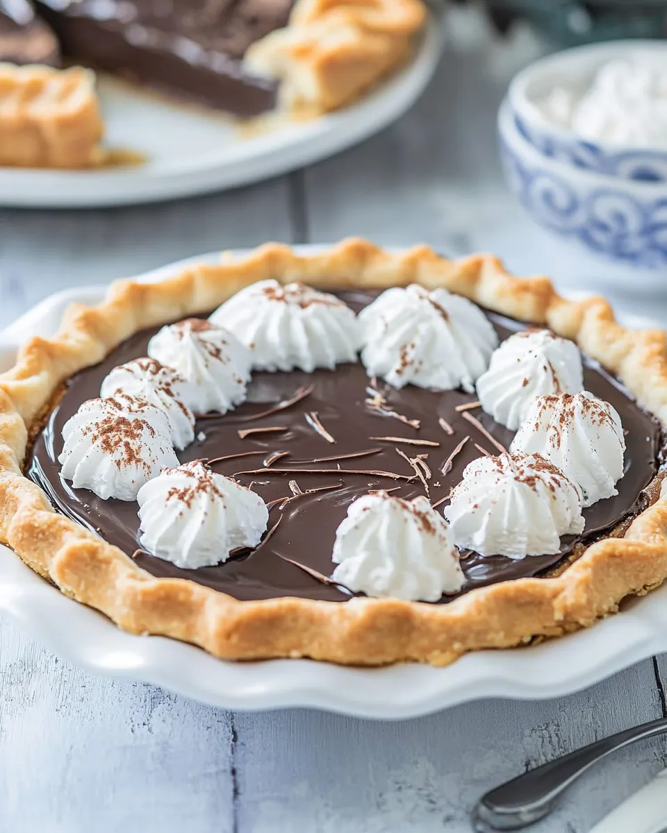 Delicious Chocolate Macaroon Pie shot