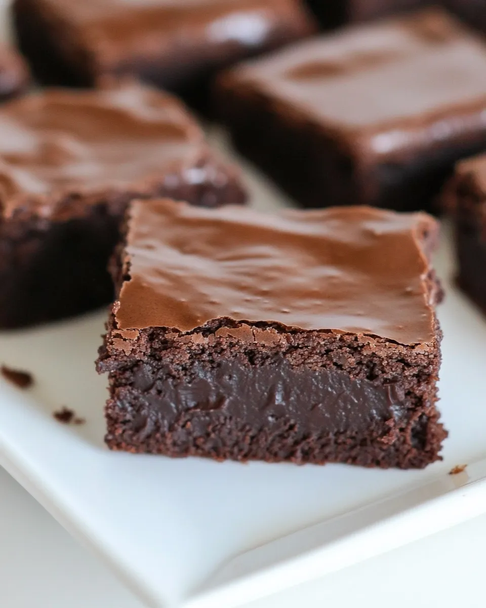 Easy Chocolate Mascarpone Brownies recipe photo